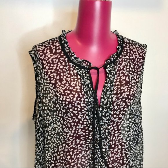 Lightweight Sheer Cami w/ Lace Neckline Plus sz 3X - Picture 2 of 4